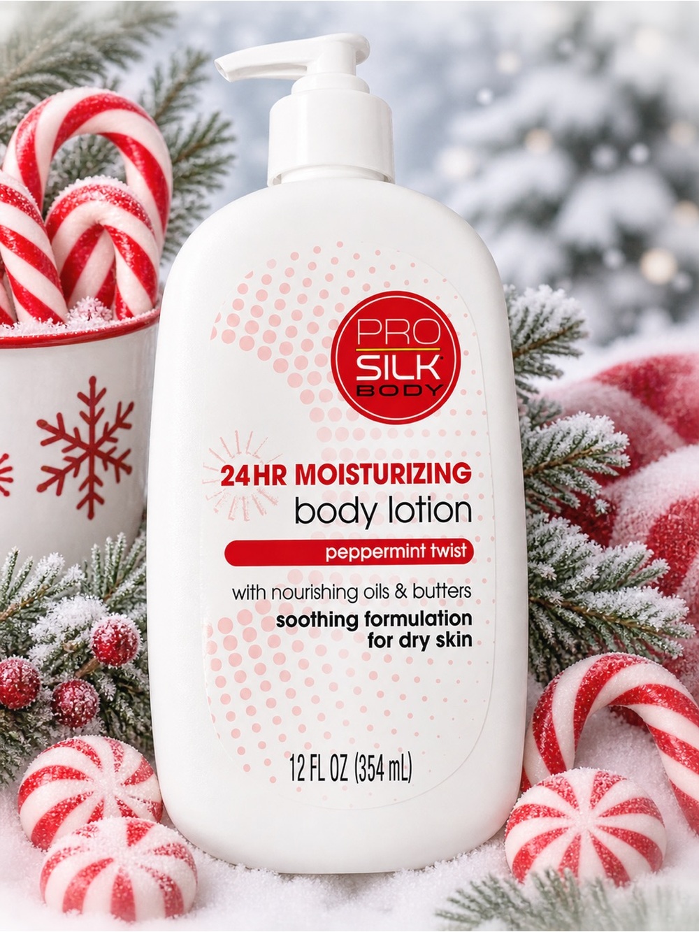 Pro Silk Body 24HR Moisturizing Peppermint Twist Body Lotion